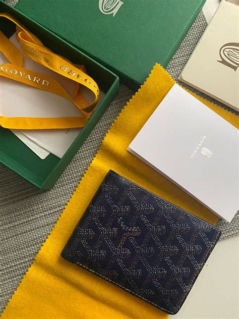 goyard victoire wallet navy blue|victoire wallet cost.